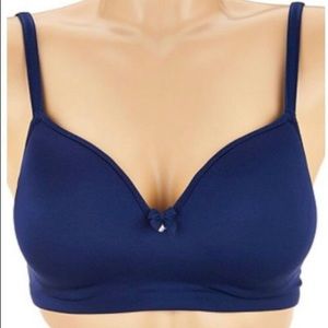 Breezies NEW 34C Navy Blue T-Shirt Bra